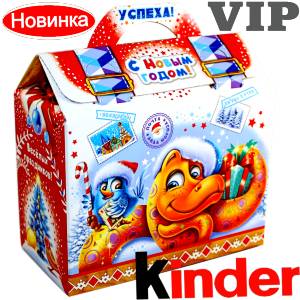Сладкий подарок на Новый Год в жестяной упаковке весом 1200 грамм по цене 1762 руб в Волжске