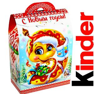 Детский подарок на Новый Год в жестяной упаковке весом 430 грамм по цене 1657 руб в Волжске
