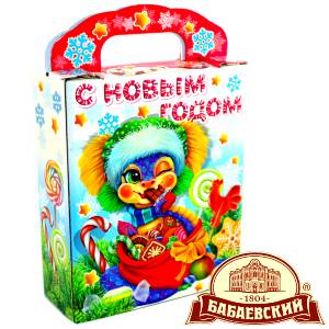 Детский подарок на Новый Год в мешочке весом 800 грамм по цене 1261 руб в Волжске