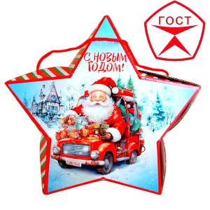 Детский подарок на Новый Год в жестяной упаковке весом 950 грамм по цене 1182 руб в Волжске